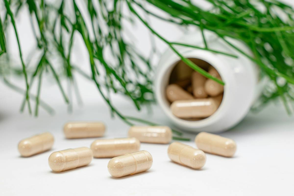 Close-up of probiotics gummies for digestive health with visible chewy texture and natural colors